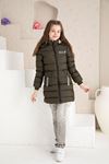 Love Printed Woolen Girl's Coat