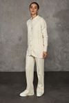 Women's Knitwear Suit with Button Front