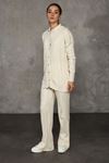 Women's Knitwear Suit with Button Front