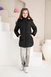 Hooded Woolen Girl's Coat