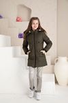 Hooded Woolen Girl's Coat