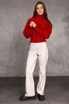 Women's Pullover Sweater with Turtleneck