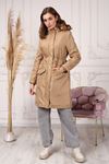 Women's Hooded Coat with Drawstring Waist
