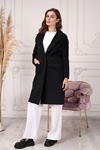 Buttoned Belted Women's Cashmere Coat