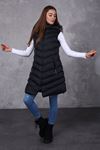 Women's Inflatable Vest with Fur Hood