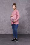 Long Sleeve Printed Maternity T-Shirt