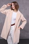 Lined Single Button Women's Coat