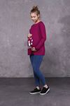 Long Sleeve Printed Maternity T-Shirt