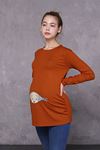 Long Sleeve Printed Maternity T-Shirt