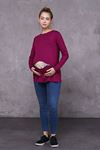 Long Sleeve Printed Maternity T-Shirt