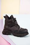 Parachute Model Velcro Black Snow Boots