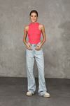 Crew Neck Ribbed Women's Badi