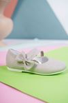 Silver Star Girl Baby Girl Shoes with Fork Hard Hat Bow