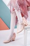 Pink Patent Leather Girl's Shoes with Heels