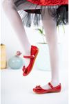 Red Girl's Shoes with Bow