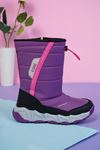 Rubberized Purple Parachute Snow Boots