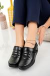 Padded Orthopedic Black Shoes