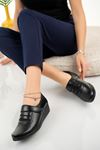 Padded Orthopedic Black Shoes