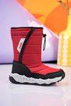 Red Parachute Snow Boots with Rubber
