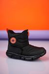 Velcro Black Children's Snow Boots
