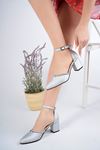 7 Pointed Pointed Mold Silver Satin Stiletto