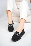 Buckle Tricot Black Shoes