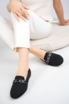 Heeled Molded Buckle Tricot Black Babet