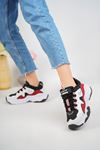 High Sole White White Garnisi Black Women's Sneakers