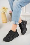 High Sole Black Women's Sneakers