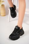 High Sole Black Women's Sneakers