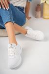 High Sole White Women's Sneakers