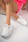 High Sole White White Garnisi Gray Women's Sneakers