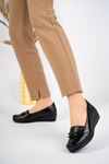 Padded Orthopedic Black Shoes