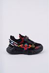 Velcro Mesh Black Kids Sneakers