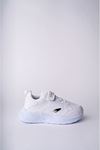 Velcro Mesh White Kids Sneakers