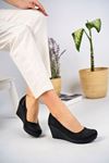 Padded Sole Low-cut Black Denim Shoes