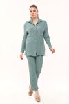 Women's 2-Piece Suit with Pockets and Buttons