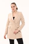 Women's Jacket with Pocket Flap Buttons