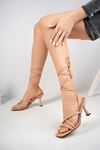 Nut Women's Sandals with Goblet Buckle Strap