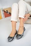 Platinum Women's Babet with Cross Stones