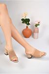 Heeled Tricot Mink Women's Slippers