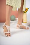 5 Punt Poles Beige Skin Women's Sandals