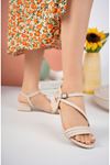5 Punt Bias Beige Skin Women's Sandals