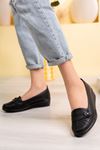 Padded Orthopedic Black Shoes