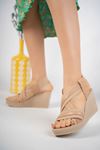 Padded Sole Rubberized Nut Women's Sandals