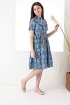 Girl's Dress with Patterned Waist Belt