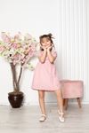 Girl's Dress with Ruffles on the Chest
