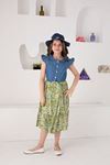 Girl's Dress with Patterned Hat