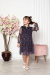Digital Printed Tulle Girl's Dress