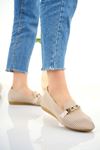 Heeled Molded Buckle Tricot Skin Babet